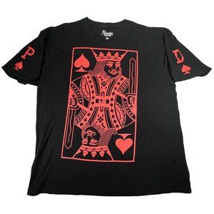 Popular Demand Men’s XL T-Shirt King of Spades Playing Card Graphic
